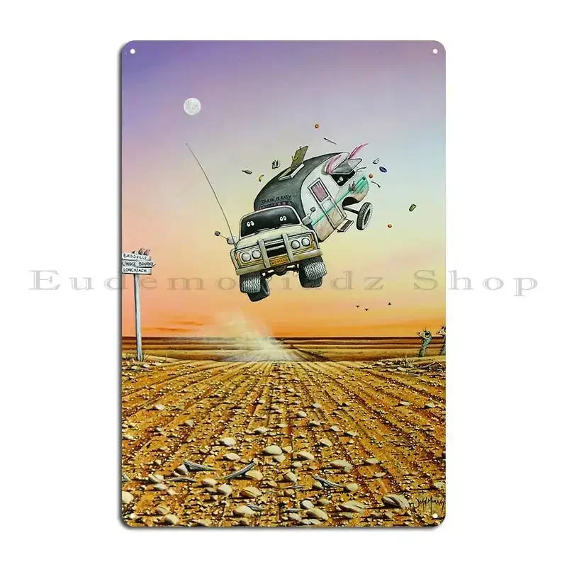 Are We There Yet Caravan Metal Sign Classic Club Iron Club Club Tin Sign Poster