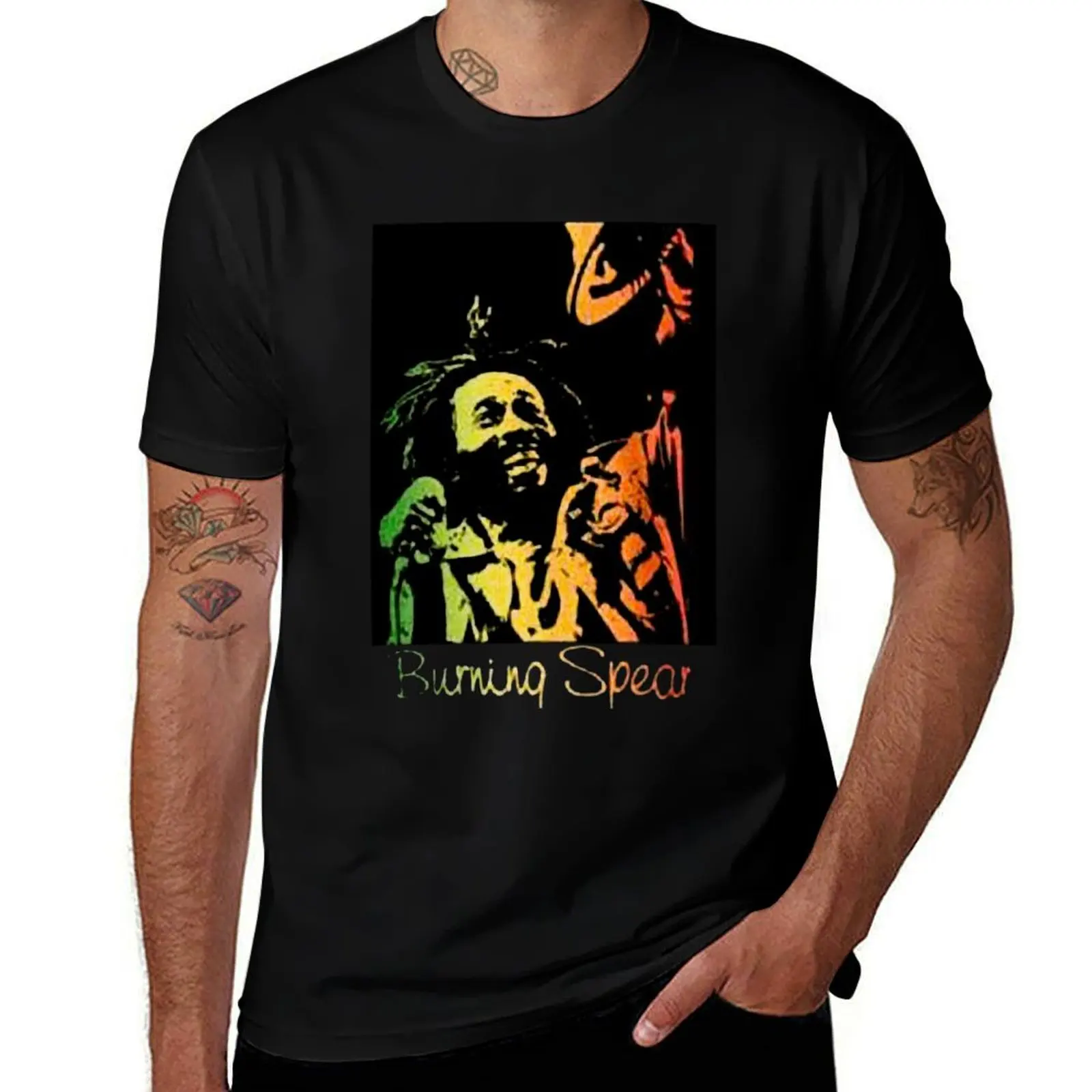 

Burning Spear Classic T-Shirt plain basketball graphic tees quick-drying customs fruit of the loom mens t shirts