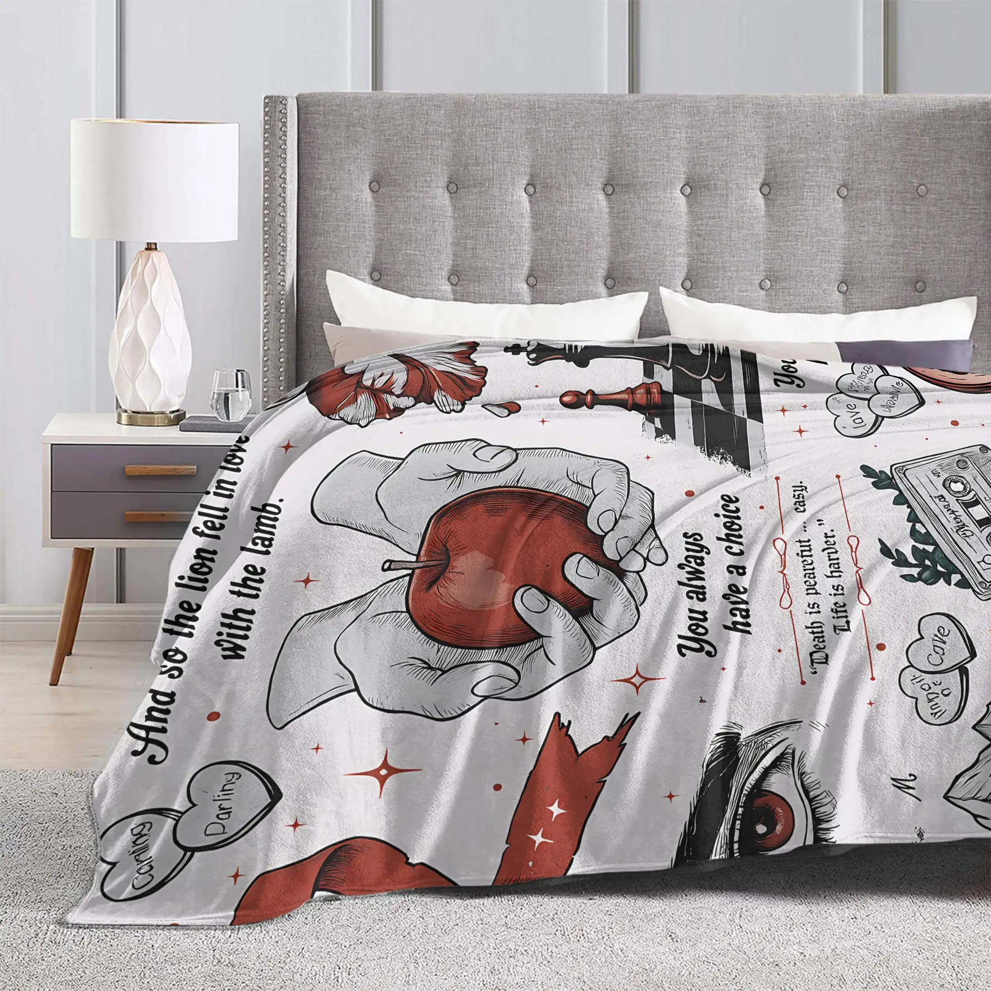 جاكوب ذا توايلايت ساغا بطانية جودة دافئة ناعمة رمي بطانية الشتاء الفتيات الفتيان الأريكة السرير الرسم المفرش