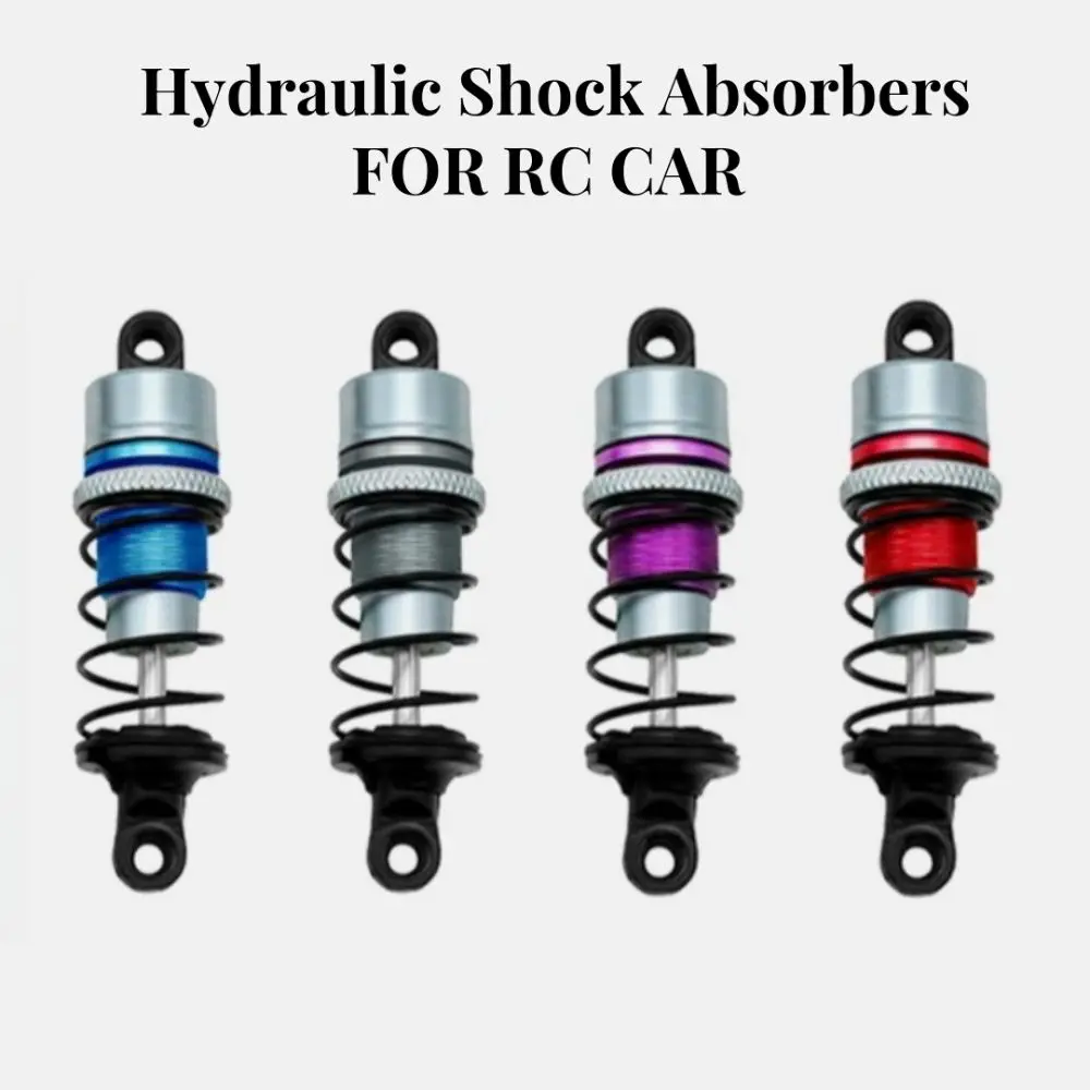 1 Pair 1/10 Shock Absorber Flat Racing Aluminum Alloy Hydraulic Shock Absorbers 63mm Multiple Color for FW06,TT01,M05,M06