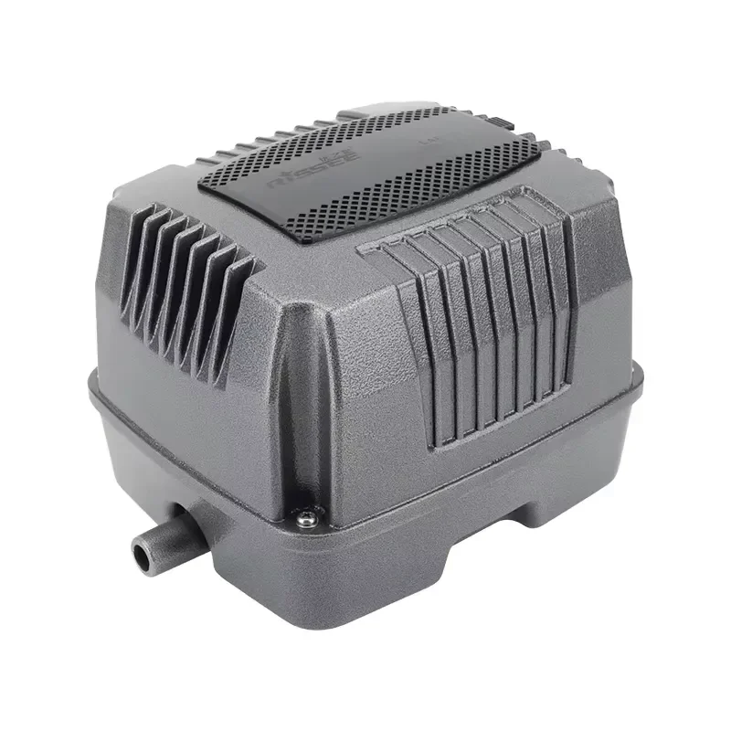 Silent Dual Motor Aquarium Air Pump 45dB Low Noise 80L Min High Pressure Oxygenation System for Fish Tank Industrial Grade