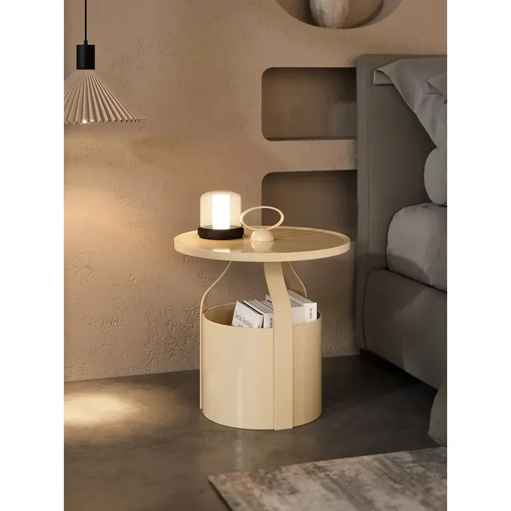 Fashionable Complete Bedside Table Simple Cream Style Bedroom Design Small Bedside Tables Replacement Creative