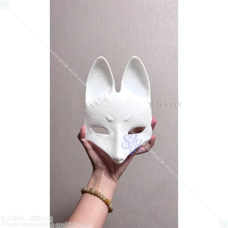 Kotoyuki Fox Man Tsuneki تأثيري أنيمي لعبة الرعب F Y2K الأبيض الباروكات أربعة ألوان ثلاثية الأبعاد حمض البوليلاكتيك الثعلب فروي قناع هالوين كوس #5