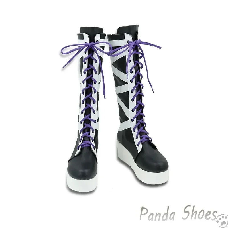 Divisão rap batalha 14th lua cosplay sapatos cos botas longas jogo alternativa rap batalha aimono jushi cosplay traje prop sapatos