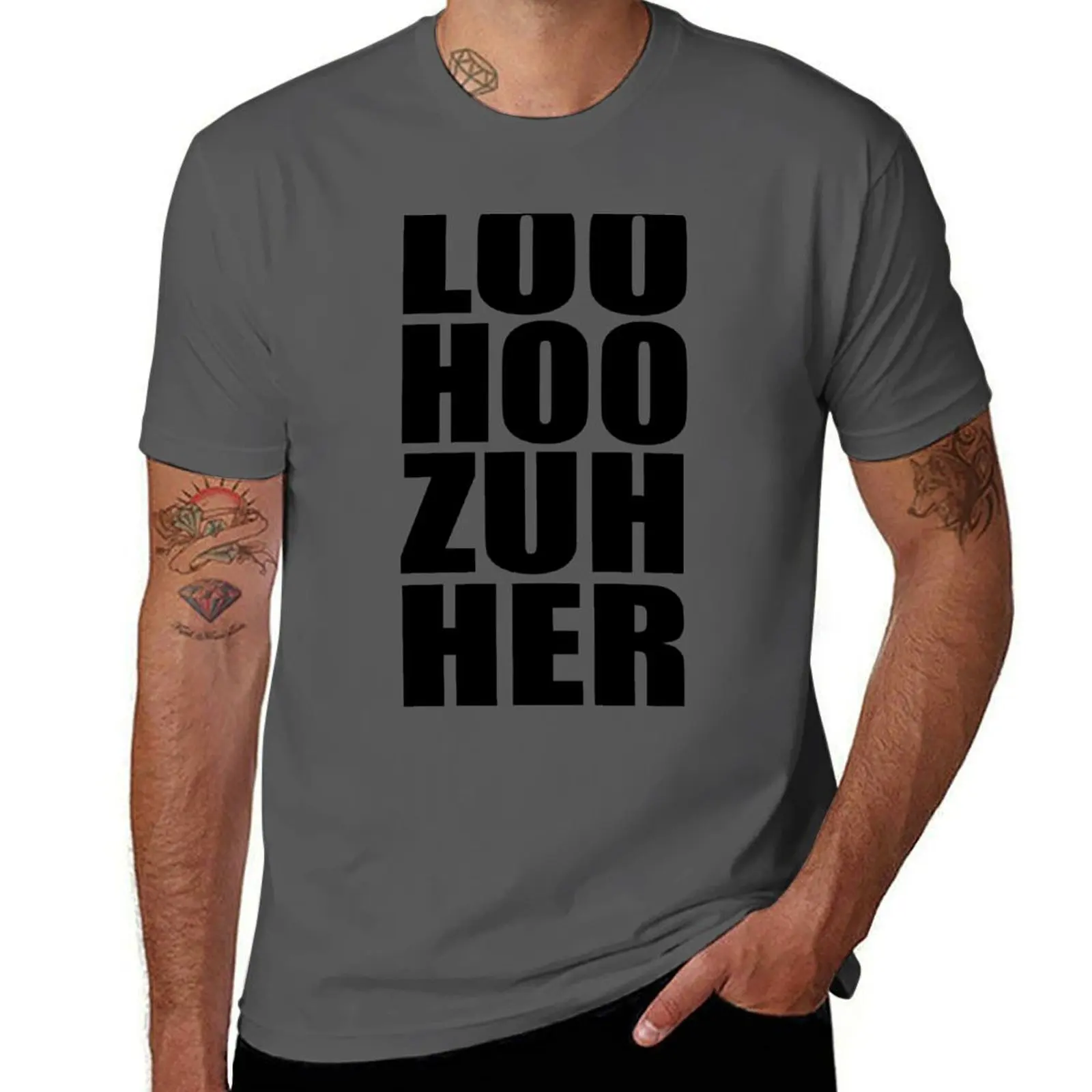 

Ace Ventura - Loo Hoo Zuh Her T-Shirt summer tops vintage clothes mens funny t shirts