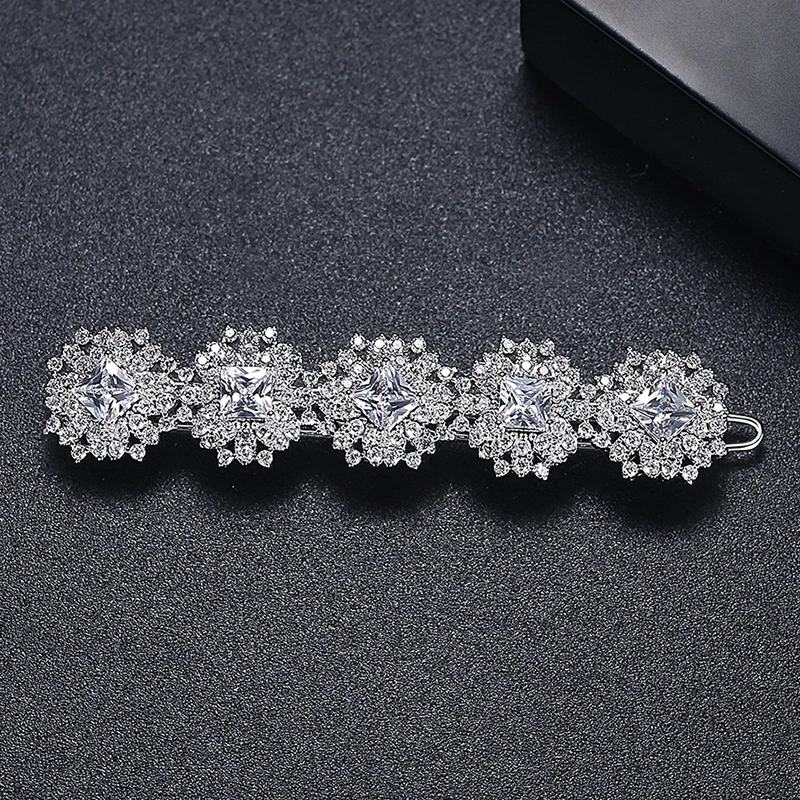 LUOTEEMI Brilliant Cubic Zirconia Colorful Jewelry Fashion Stylish Multicolor Hair Pins for Bridal Woman Accessories 2023 New