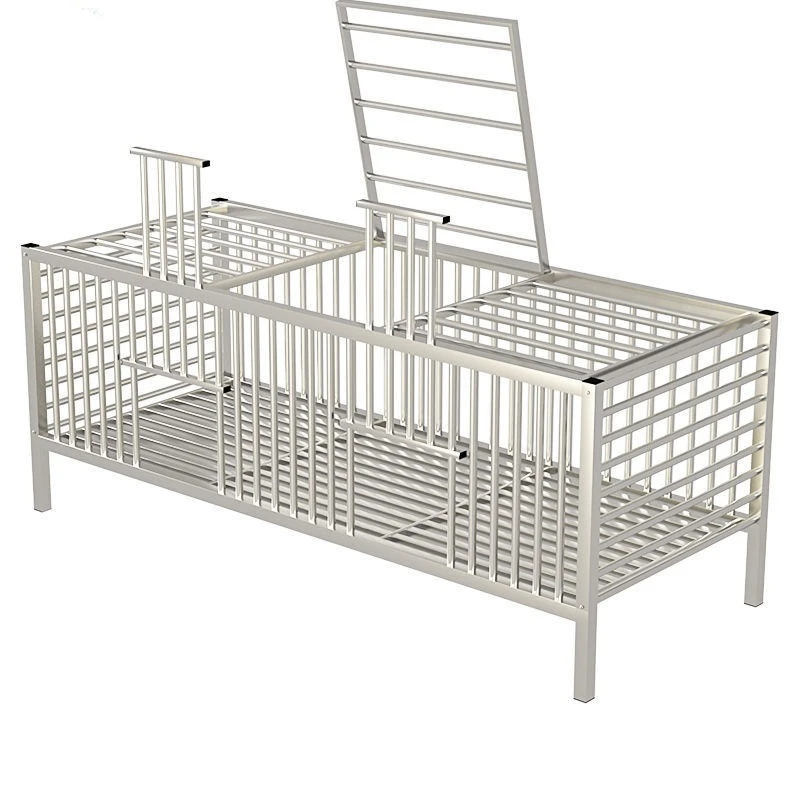 Large Rectangular Breeding Rabbit Cage Thickened Stainless Steel Durable