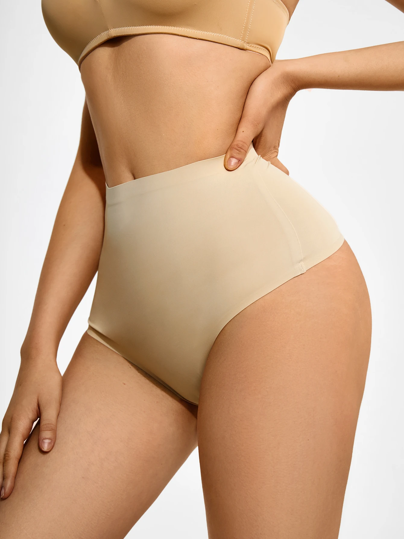 Ropa interior posparto de cintura alta para mujer con cintura abdominal sin costuras y levantamiento de cadera, pantalones ajustados y moldeadores de cuerpo