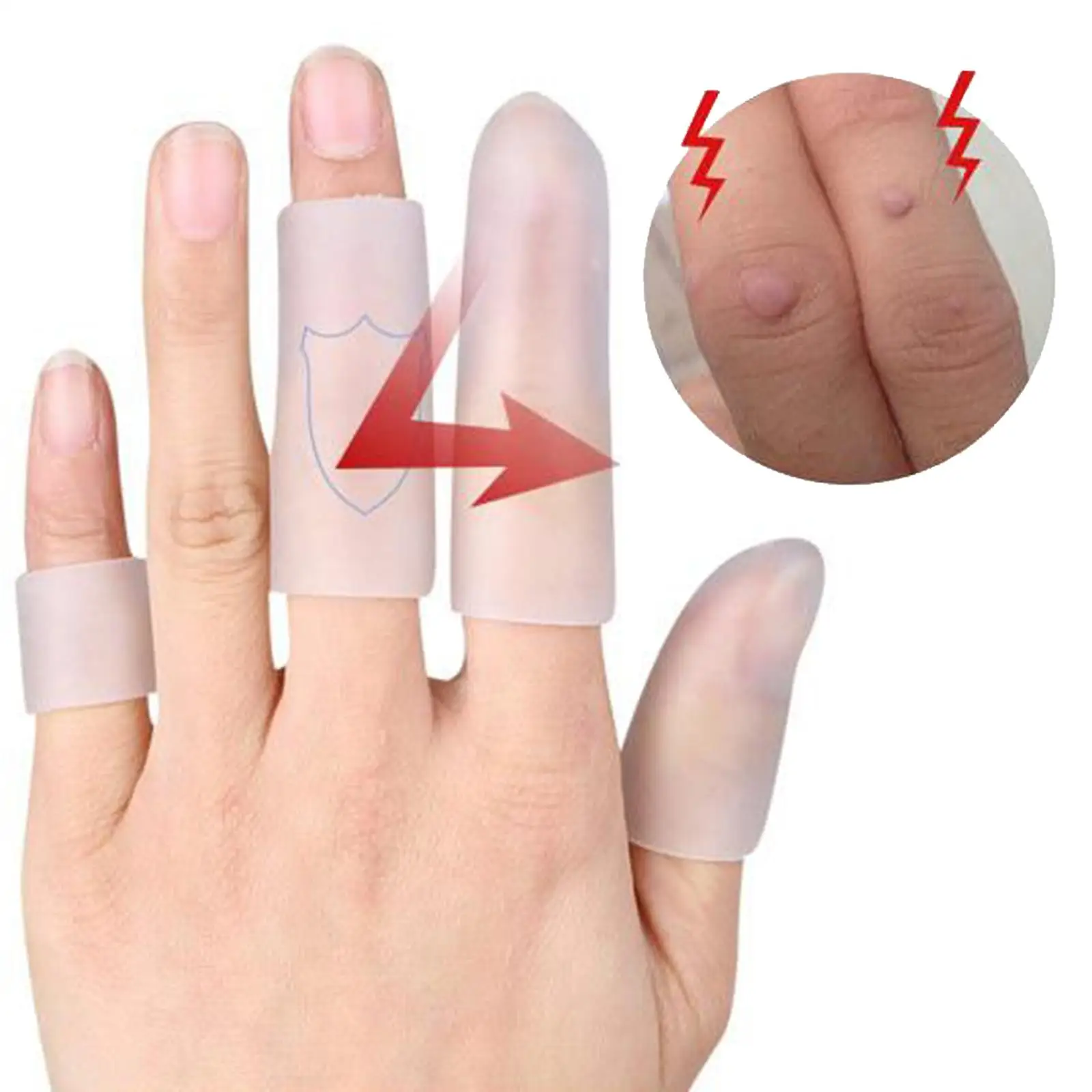 

Toe Splint Brace Cushion Caps SEBS Material Waterproof Unisex Toe Sleeves for Foot Relaxation and Relief