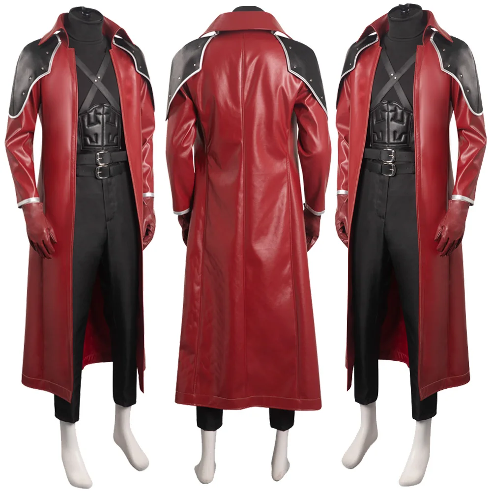 Hurtownie FF7 Genesis Rhapsodos Cosplay do odgrywania ról kombinezony bojowe Anime gra Final Fantasy VII kostium dla dorosłych mężczyzn odzież do odgrywania ról