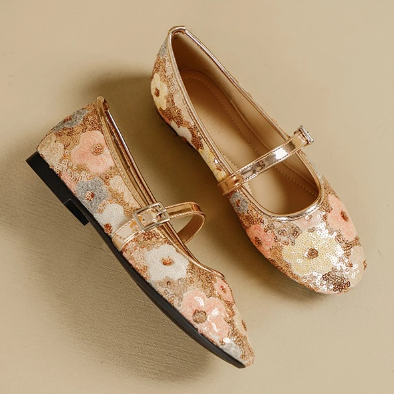 Luxury Bling Ballet Flats Women Round Toe Colorful Floral Buckle Design Mary Jane Shoes Elegant Party Shoes Comfort Flat Sandals - AliExpress 322 Luxury Bling Ballet Flats Women Round Toe Colorful Floral Buckle Design Mary Jane Shoes Elegant Party Shoes Comfort Flat Sandals - AliExpress 322