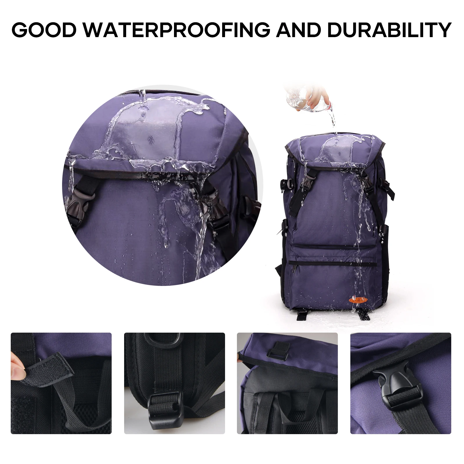 Mochila de viaje para senderismo de 50L, mochila ligera impermeable para deportes al aire libre, escalada, Trekking, Camping, hombres y mujeres