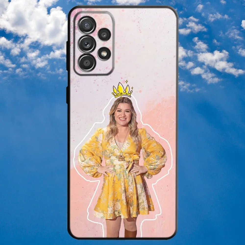 Kelly Clarkson Singer Phone Case For Samsung S21,S22 Ultra,S20,S30 plus,S22 plus,S23,S30 ultra 5G Soft Black Cover