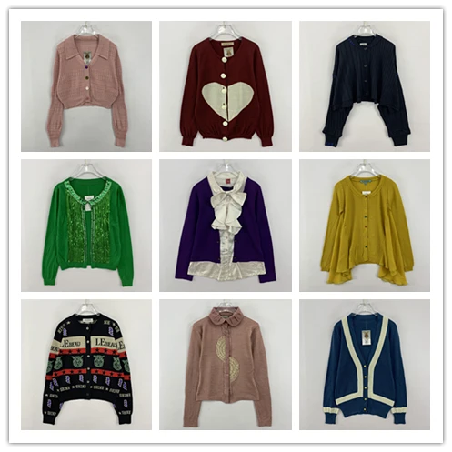 

Тонкий вязаный винтажный кардиган в стиле ретро, маленькая Fraance Sle V-Ne, верхняя одежда, длинный свеч, чистый цвет, весна-осень, моя