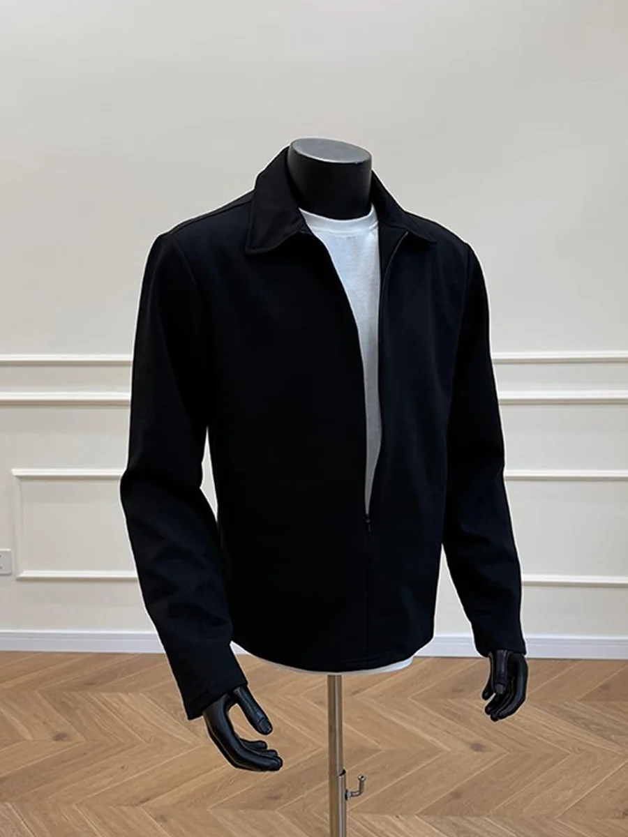 

American Sle Zipper Loose Collar Men's Sweatirt Spring New Arrival Heavyweight Hatl irt Casual Comfortable Cott...