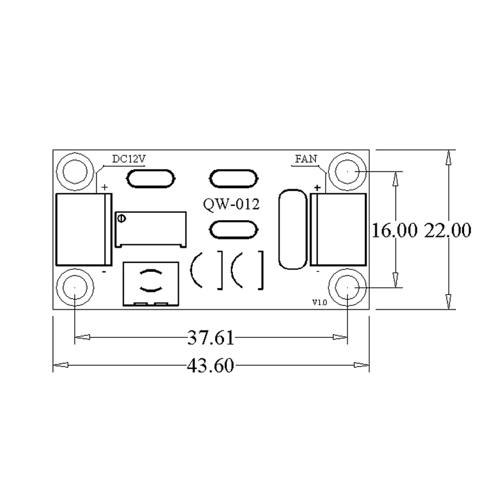 DC 12V Fan Temperature Control Board Fan Speed Regulation Module Computer Cooling Mute Multi Function Speed Controller Module