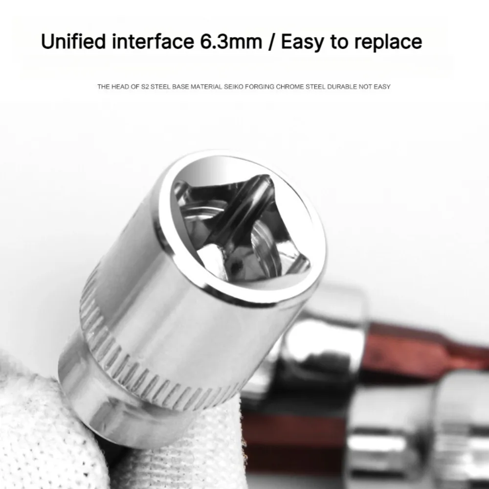 1/4 Inch Drive Hex Bit Sockets Set Metric Screwdriver Bit Sockets Hand Tools Torx Socket Wrench Adapter H3-H8 T10-T40 PZ PH FD