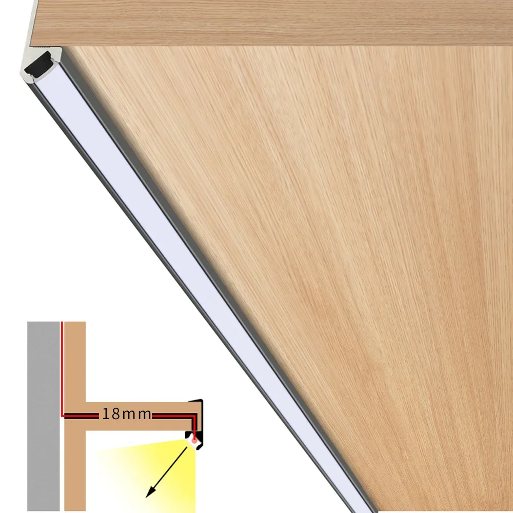 

30-120 см шкаф лампа 2835 120 светодиодный s Диффузия 45 градусов Алюминиевый профиль кухонный шкаф освещение Светодиодный светильник полоса канала 220 В