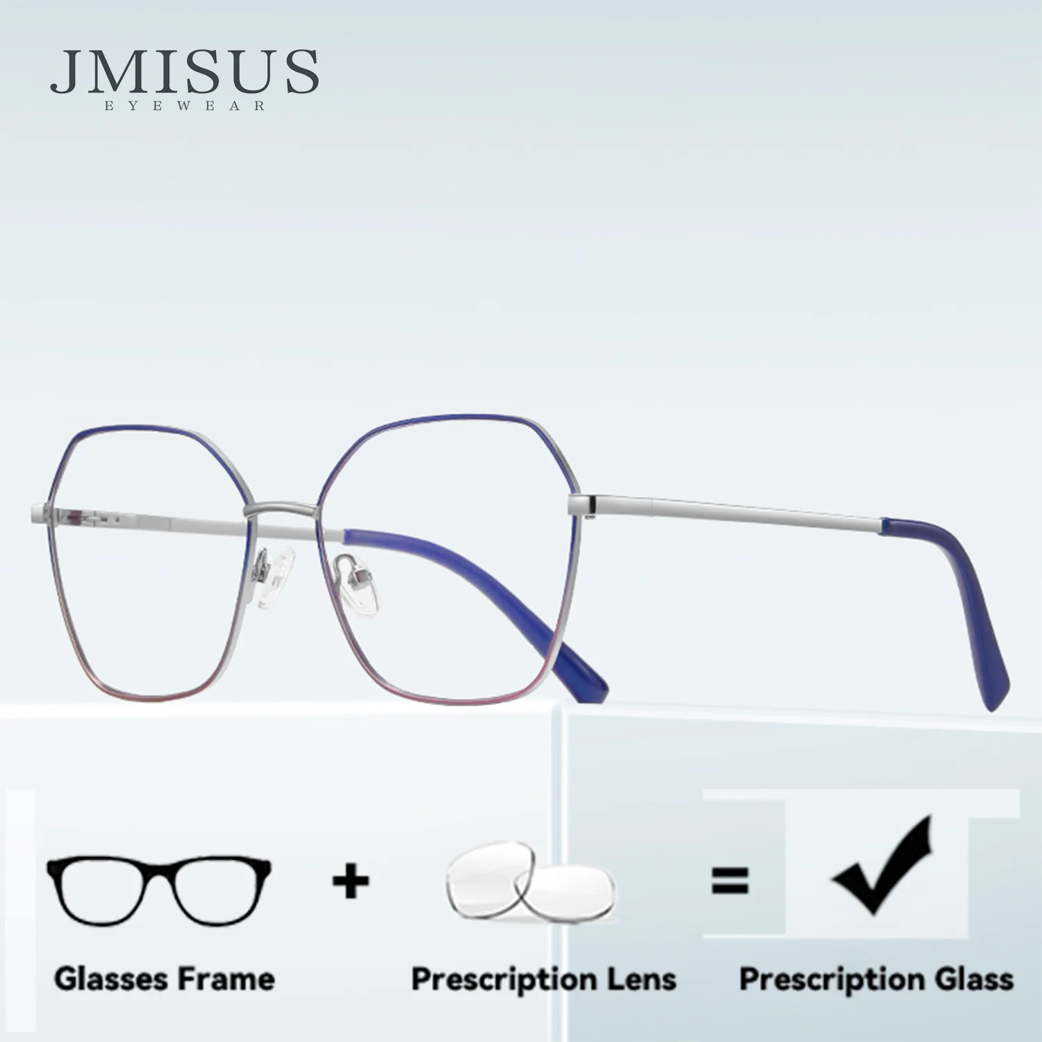 

Очки JMISUS Custom Polygon Progressive с диоптриями, женские, квадратные, фотохромные, серые, с защитой от синего света, оптические