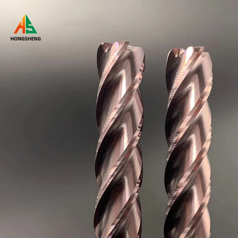 HRC62 65 Hoekradius Frees 3 4 Fluiten R0.5 R1 R2 R Bullnose CNC Wolfraamcarbide Staal Cutter Oppervlaktebewerking Metalen Router