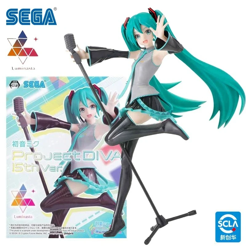 

In Stock SEGA Hatsune Miku: Project Diva Mega39’s Hatsune Miku Project DIVA 15thVer. PVC 18CM Anime Action Figures Model Toy Aim