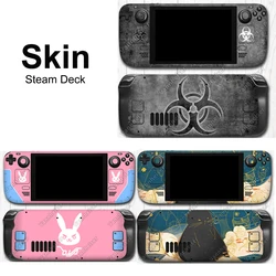 Skin For Valve Steam Deck Hot Cute Anime Full Body Sticker Protect Soft Silcone Case for Steamdeck Tempered Glass Accessories
