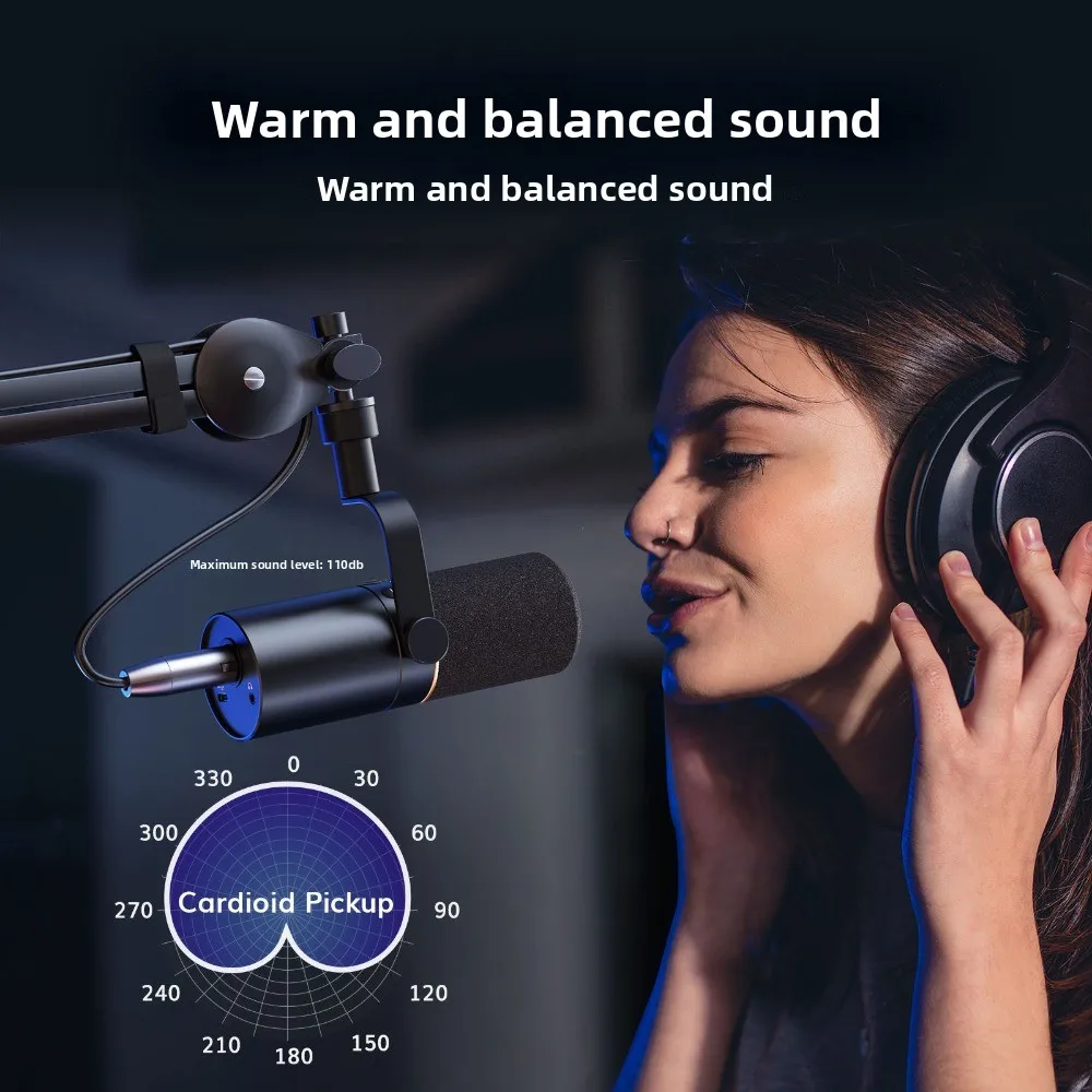 

TONOR dynamic microphone for podcast recording, music studio equipment, game broadcasting, USB XLR dynamic microphone