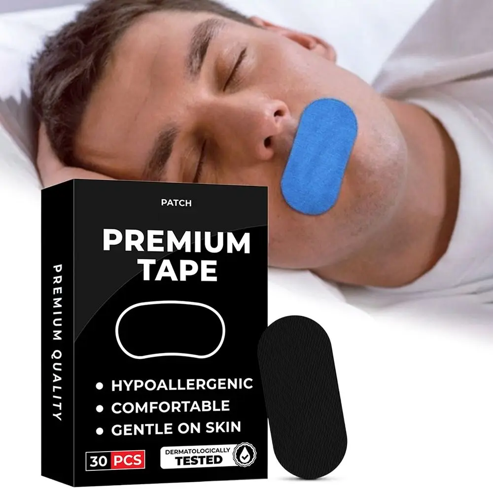 30PCS/Box Multicolor Breathable Strips Pain Free Removal Hypoallergenic Micropore Tape Skin-Breathable Mouth Tape for Sleeping