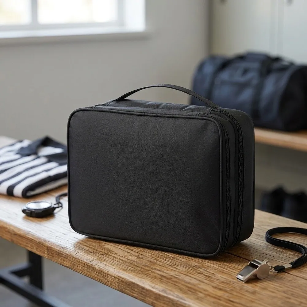 Referee Radio Organizer Bag 25x19x10cm Nylon Carry Case for Headsets For Cables Chargers Earpieces Volleyball Football Gear