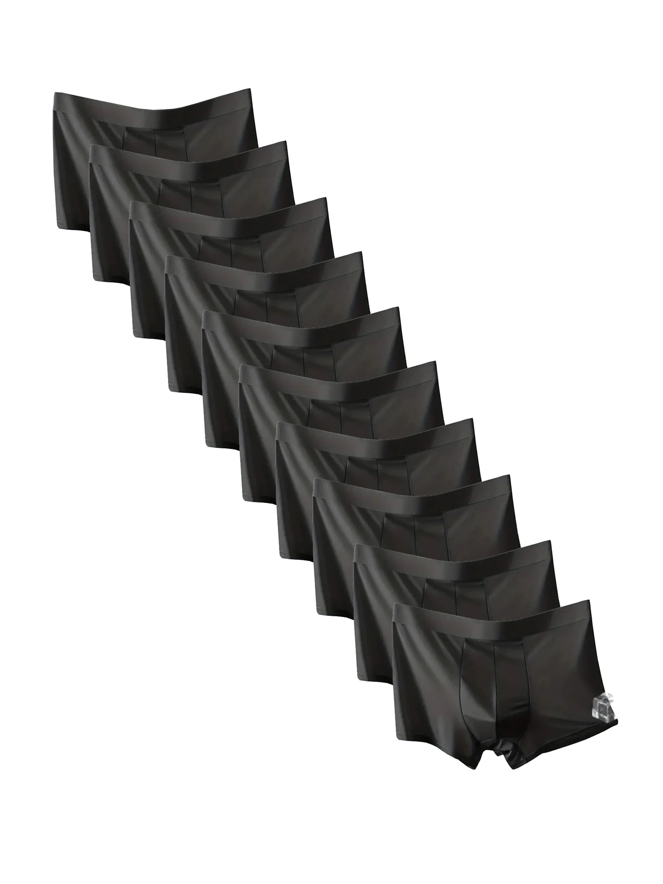 

10Pcs/lot Men's ice silk Underwear Solid Color Underpants Comfortable Antibacterial Breathable Men Boxer Shorts Underwears