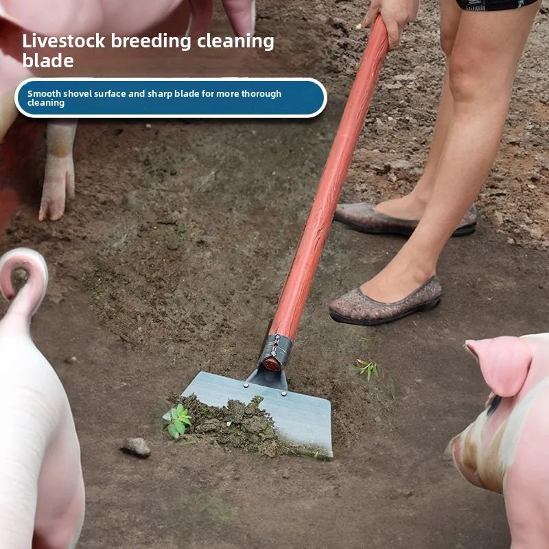 Large Thickened Manganese Steel Flat Cleaning Scraper Livestock Pig Manure Shovel Weeding Snow Wall Road Panel Ash Rem