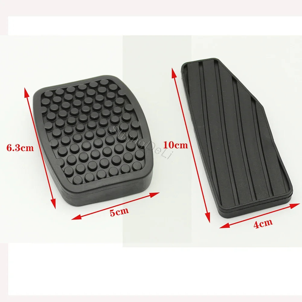 3Pcs/ Set Car Clutch Pedal Accelerator Brake Pedal Rubber Cover Compatible For Suzuki Swift Samurai Sidekick Vitara Tracker