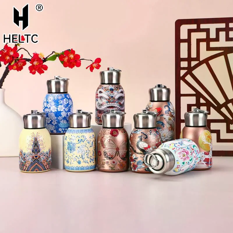 Portable Pocket Cup 300ml Stainless Steel Insulated Water Bottle With Mini Vacuum Cup Creative Double-layer Vacuum Handy Cup