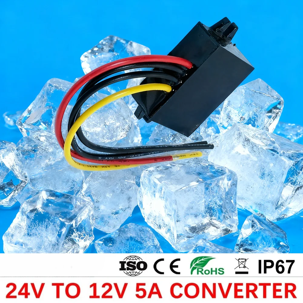 

24V-12V 60W Step Down DC DC Voltage Converter 24V to 12V 5A Car Power Supply Buck Module CE RoHS