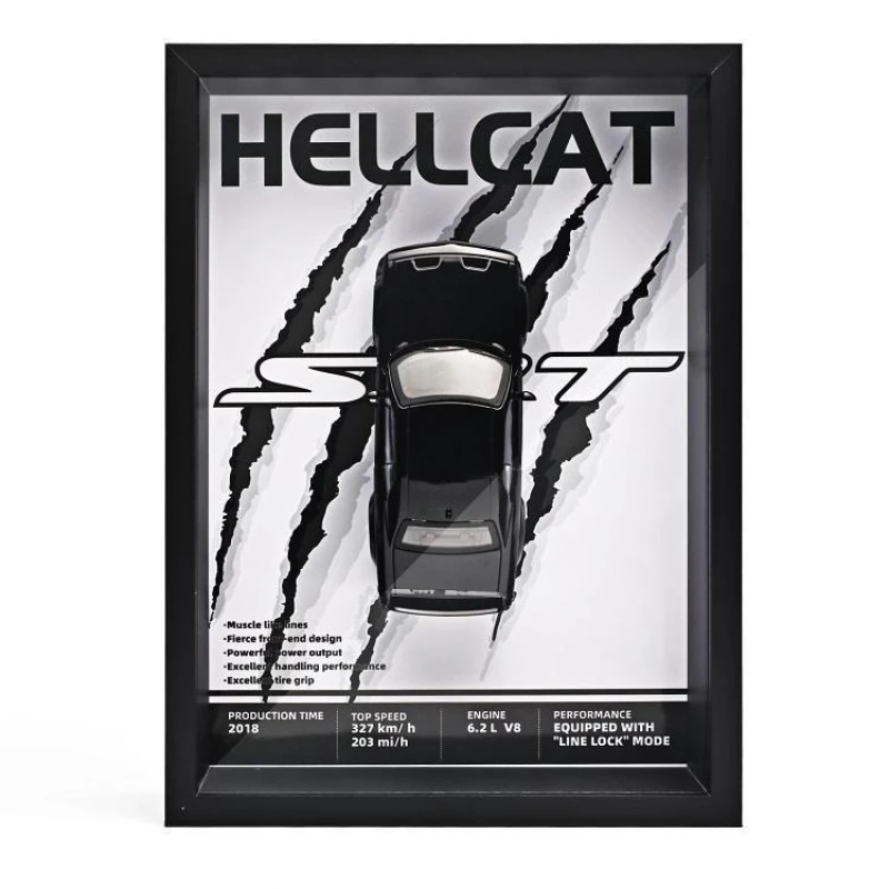 

Hellcat AE86 GTR ONE Размерная фоторамка, подвесная картина, высококачественная изысканная модель автомобиля из сплава, 3D стереоскопическая коллекция