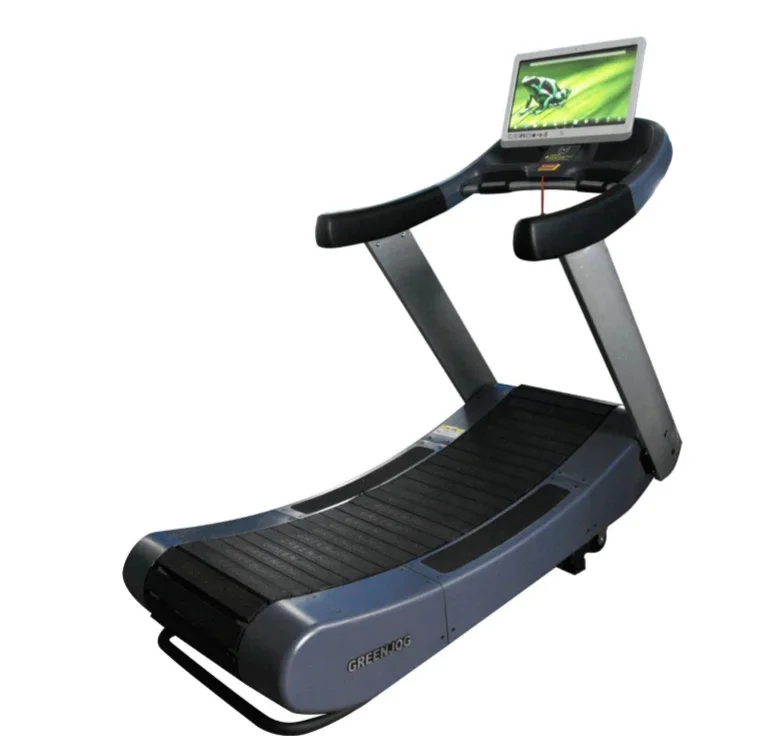 

top quality motorized curved treadmill machine