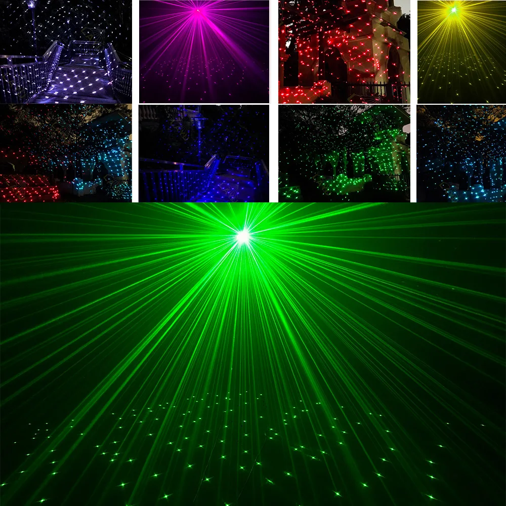 2W Twinkling Star Starry Laser Effect Light Outdoor Christams DJ Lighting RGB Cololr Strobe Projector for Event Party Lightshow