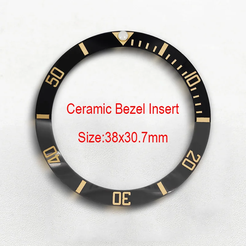 Mod 38*30.7mm Ceramiczny Pierścień Bezelowy do SKX007 SKX009 Seamaster GMT Koperty Zegarka Mechanizm NH35 Części do Męskich Zegarków Nurkowych