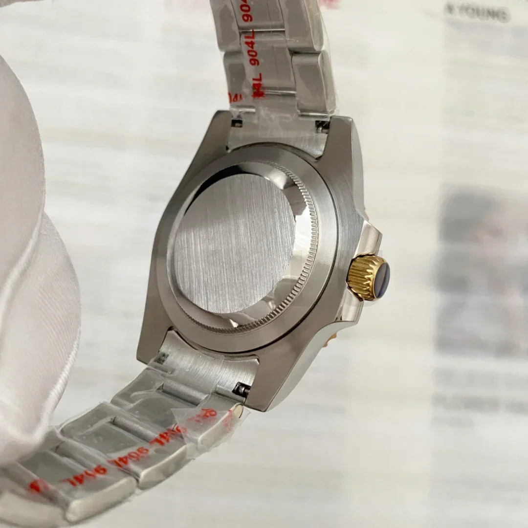 40mm prata ouro 20mm pulseira de aço inoxidável caixa de relógio para rolexs seiko japão nh35 nh36 nh34 nh38 nh70 movimento 28.5-30.5mm dial