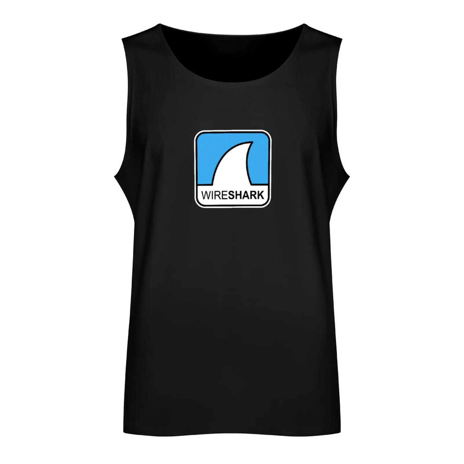 Wireshark Hi-Res Logo Square Tank Top sports t-shirts for men tops fitness clothing for men men gym clothing