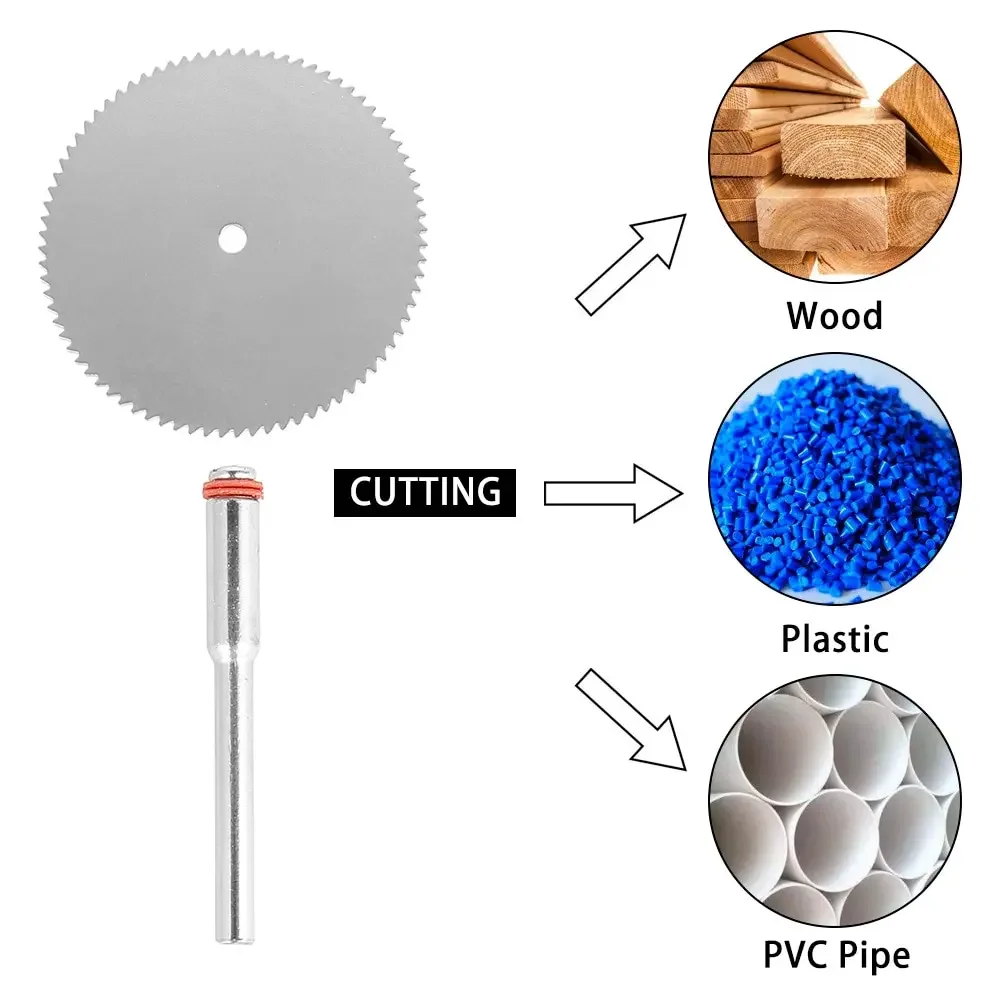 11PCS Set Mini Circular Saw Blades Stainless Steel Cutting Discs Wood Cutting Wheels For Electric Rotary Tools gallery 4