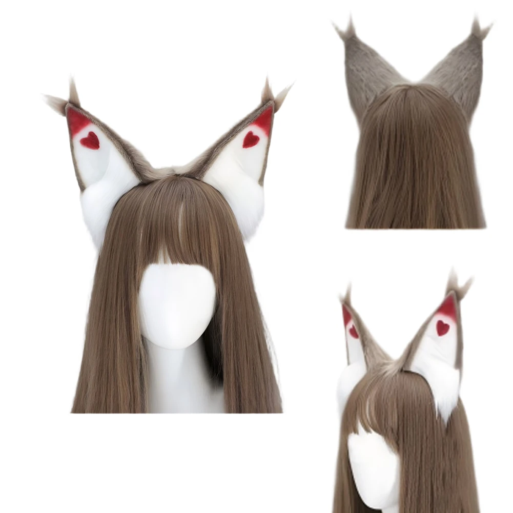 Fantasia Husk Ears With Headband Cosplay Cat Hair Clip TV Hell Inn Disfraz Costume Accessories Halloween Carnival Women Men Prop view 3