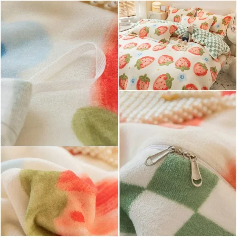 

Fashion Flat Sheet Duvet Cover Set With Pillowcases Single Queen Size Bed Linen Cute Kids Bedding Set Boys Girls Home Textile