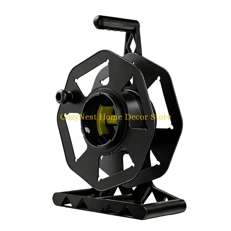 92MF Cord Management Storage Reel Cable Organizing Reel Manual Wire Storage Organizers With Swivels Design