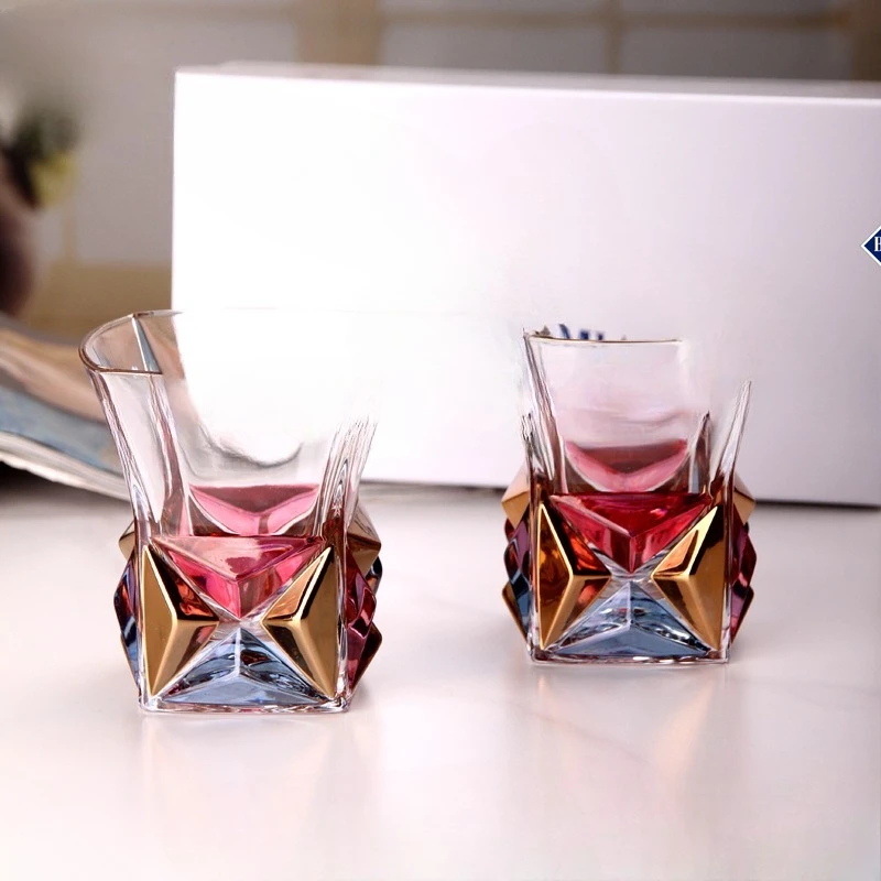 

Crystal glass high-value colored wine cup, beer cup whiskey cup