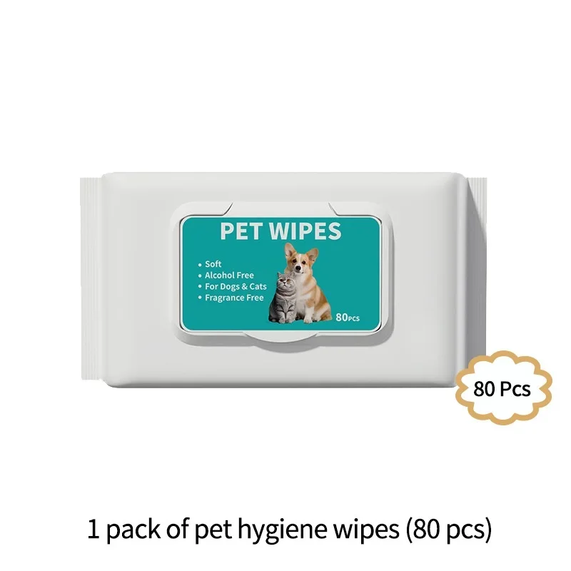 Pet Grooming Ear Teeth Cleaning Wipes Finger Cats Dogs To Remove Mites Wax Wash Care Cleaning Deodorizing Paper Towels