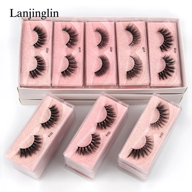 

Faux Cils Wholesale Lashes 10/100 Pairs 3d Mink Eyelashes Natural Long False Eyelashes Make up Tools Lashes In Bulk maquillaje