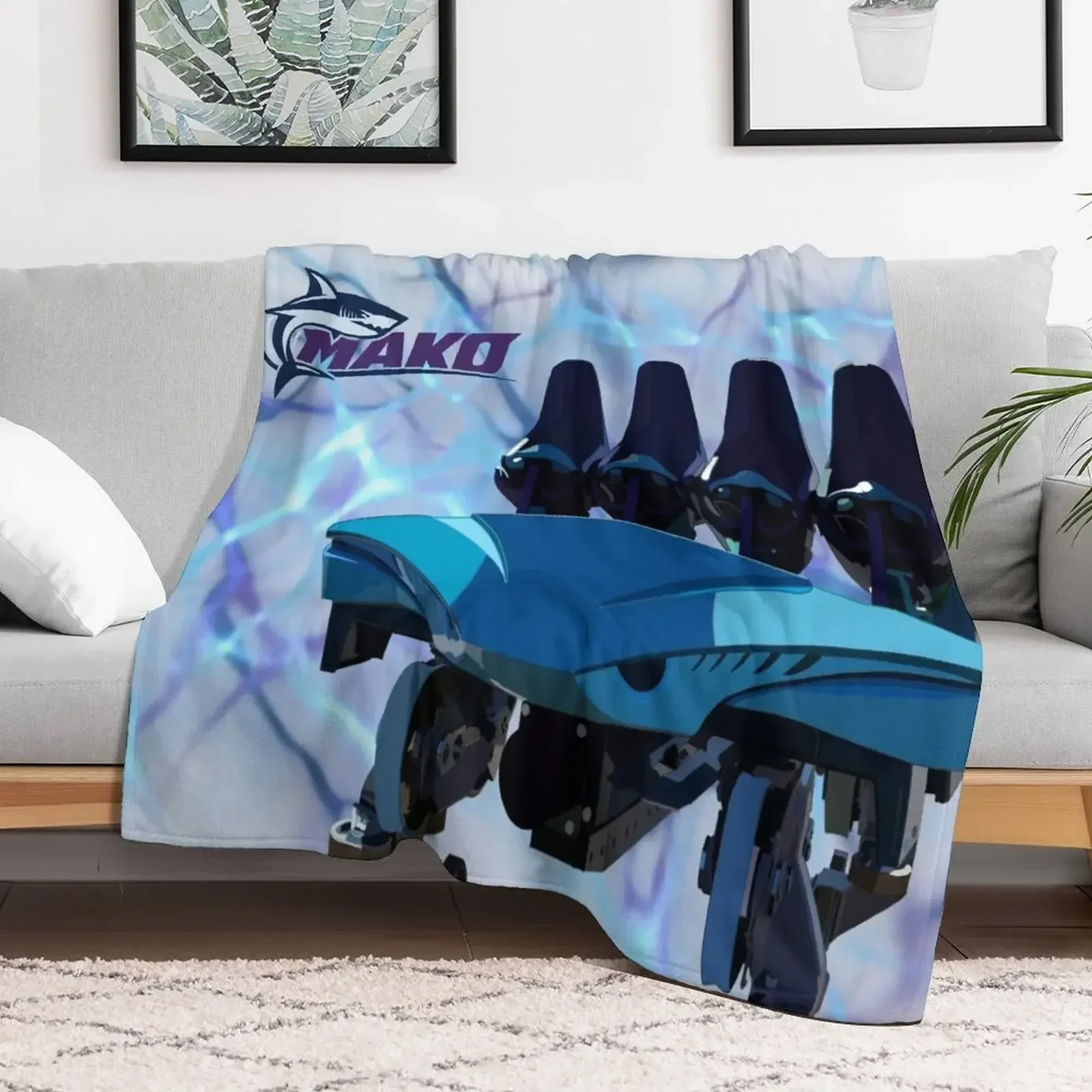 

Mako - Train Series Throw Blanket Plush Quilt Sofa Blankets