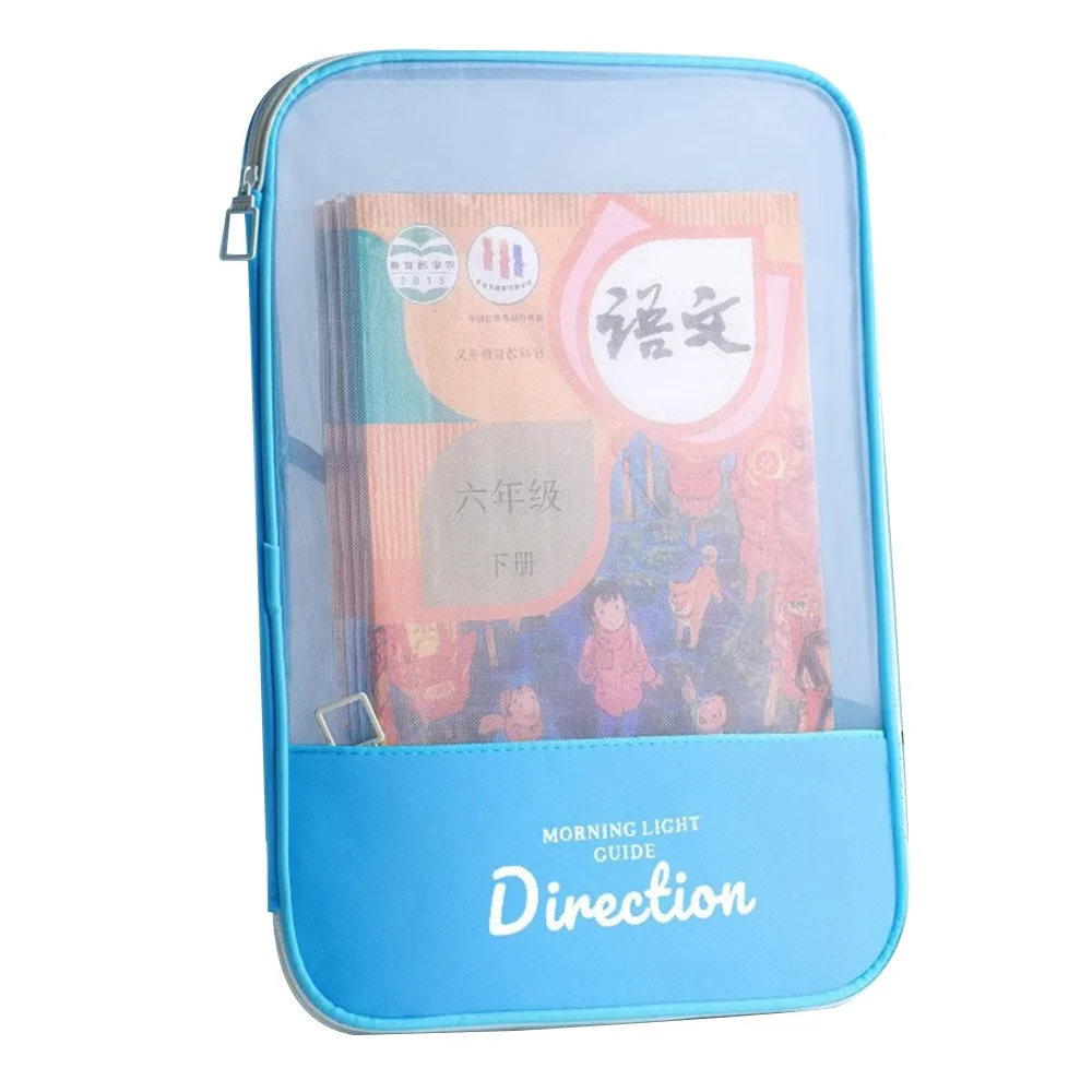 

Новая сумка для документов формата А4, большая вместительная вертикальная сетчатая сумка на молнии, сумка для классификации по предметам, для офиса и школы