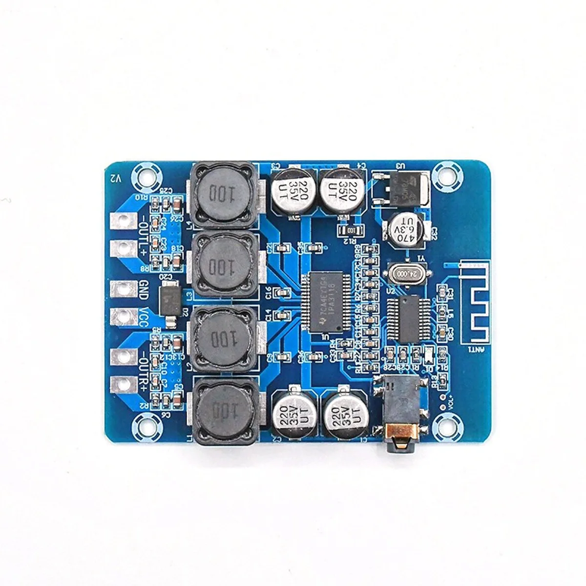 XH-M314 Bluetooth Digital Power Amplifier Board TPA3118 Dual 45W Audio Module AUX Decoding